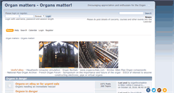 Desktop Screenshot of organmatters.com