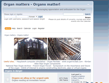 Tablet Screenshot of organmatters.com